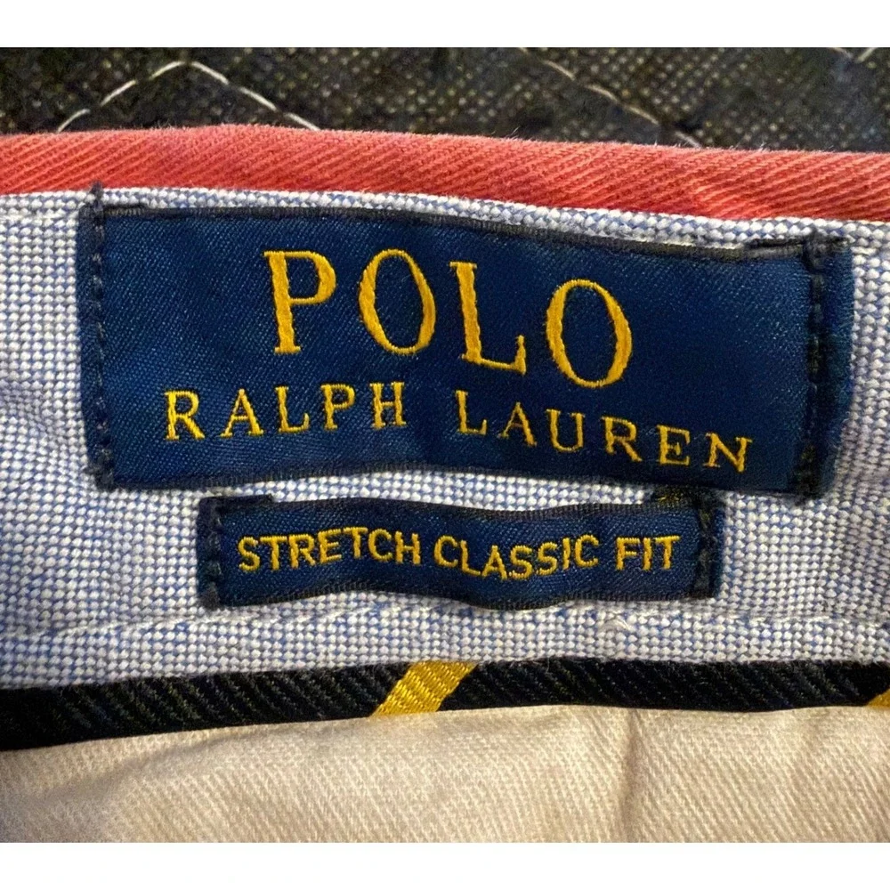Polo Ralph Lauren Stretch Classic Fit Chino Shorts Mens 46 Salmon Pink Cotton